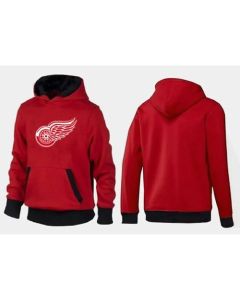 Detroit Red Wings Pullover Hoodie Red & Black