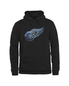 Detroit Red Wings Rinkside Pond Hockey Pullover Hoodie Black