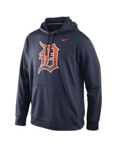 Detroit Tigers Logo Performance Navy Blue MLB Hoodie