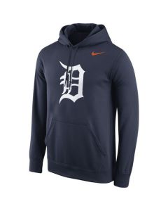 Detroit Tigers Logo Performance Pullover Navy MLB Hoodie