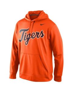 Detroit Tigers Men's KO Wordmark Perfomance Orange MLB Hoodie