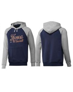 Detroit Tigers Pullover Hoodie Dark Blue & Grey