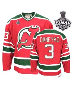 Devils #3 Ken Daneyko 2012 Stanley Cup Finals Red/Green CCM Team Classic Stitched NHL Jersey