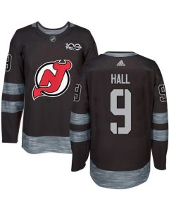 Devils #9 Taylor Hall Black 1917-2017 100th Anniversary Stitched NHL Jersey