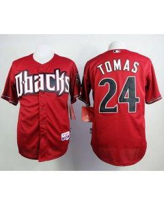 Diamondbacks #24 Yasmany Tomas Red Cool Base Stitched MLB Jersey
