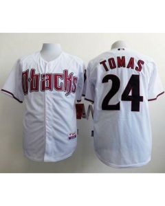 Diamondbacks #24 Yasmany Tomas White Cool Base Stitched MLB Jersey