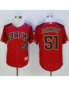 Diamondbacks #51 Randy Johnson Red/Brick New Cool Base Stitched MLB Jersey