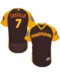 Diamondbacks #7 Welington Castillo Brown Flexbase Authentic Collection 2016 All-Star National League Stitched MLB Jersey
