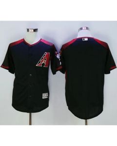 Diamondbacks Blank Black/Brick New Cool Base Stitched MLB Jersey