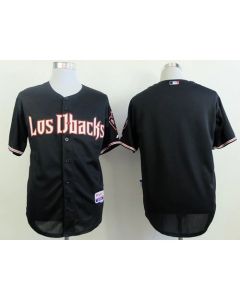 Diamondbacks Blank Black Cool Base Stitched MLB Jersey