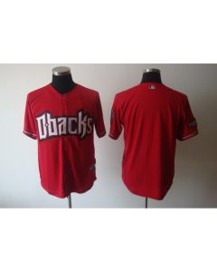 Diamondbacks Blank Red Cool Base Stitched MLB Jersey