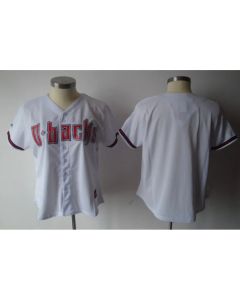 Diamondbacks Blank White Women's Fashion Stitched MLB Jersey