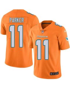 Dolphins #11 DeVante Parker Orange Men's Stitched NFL Limited Rush Jersey