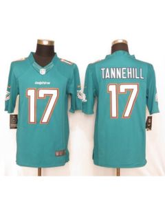 Dolphins #17 Ryan Tannehill Aqua Green Team Color Men's Stitched NFL Limited Jersey