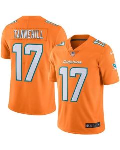 Dolphins #17 Ryan Tannehill Orange Youth Stitched NFL Limited Rush Jersey