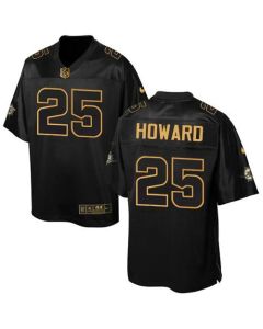 Dolphins #25 Xavien Howard Black Men's Stitched NFL Elite Pro Line Gold Collection Jersey