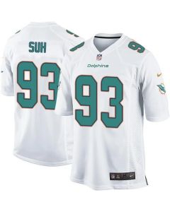 Dolphins #93 Ndamukong Suh White Youth Stitched NFL Elite Jersey