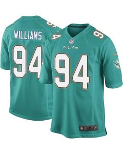 Dolphins #94 Mario Williams Aqua Green Team Color Youth Stitched NFL Elite Jersey