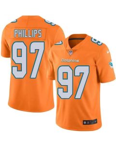 Dolphins #97 Jordan Phillips Orange Youth Stitched NFL Limited Rush Jersey