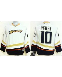 Ducks #10 Corey Perry White Youth Stitched NHL Jersey