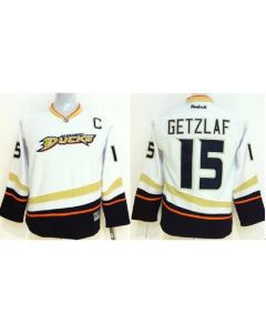 Ducks #15 Ryan Getzlaf White Youth Stitched NHL Jersey