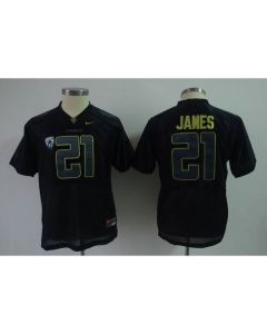 Ducks #21 LaMichael James Black Stitched Youth NCAA Jersey