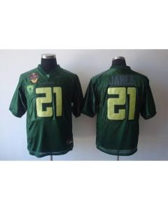 Ducks #21 LaMichael James Green Stitched NCAA Jersey