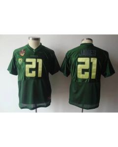 Ducks #21 LaMichael James Green Stitched Youth NCAA Jersey