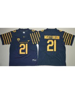 Ducks #21 Mighty Oregon Navy Blue Webfoots 100th Rose Bowl Game Elite Stitched NCAA Jersey