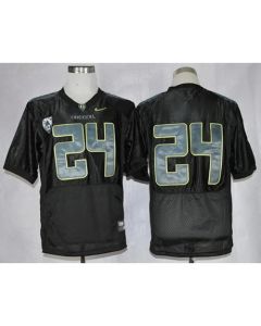 Ducks #24 Thomas Tyner Black Combat Stitched NCAA Jersey