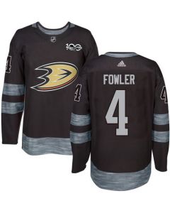 Ducks #4 Cam Fowler Black 1917-2017 100th Anniversary Stitched NHL Jersey