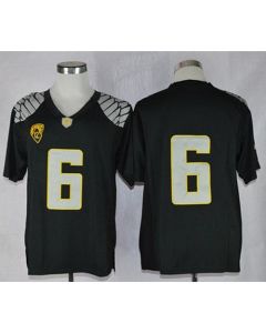 Ducks #6 Charles Nelson Black Limited Stitched NCAA Jersey