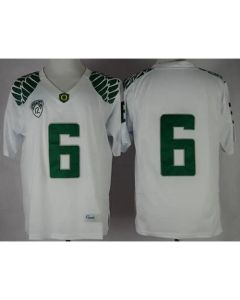 Ducks #6 Charles Nelson White Limited Stitched NCAA Jersey