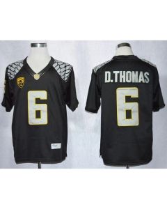 Ducks #6 De'Anthony Thomas Black Limited Stitched NCAA Jersey