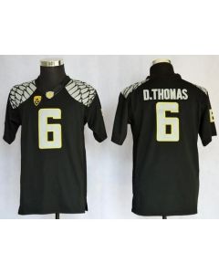 Ducks #6 De'Anthony Thomas Black Limited Stitched Youth NCAA Jersey