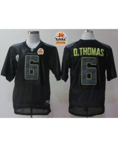 Ducks #6 De'Anthony Thomas Black Pro Combat Pac-12 Tostitos Fiesta Bowl Stitched NCAA Jersey