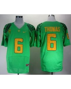 Ducks #6 De'Anthony Thomas Green Elite PAC-12 Patch Stitched NCAA Jersey