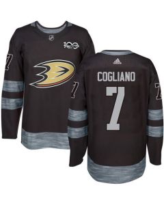 Ducks #7 Andrew Cogliano Black 1917-2017 100th Anniversary Stitched NHL Jersey