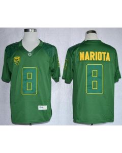Ducks #8 Marcus Mariota Dark Green Limited Stitched NCAA Jersey