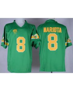 Ducks #8 Marcus Mariota Green 1994 Throwback Stitched NCAA Jersey