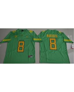 Ducks #8 Marcus Mariota Green Limited Stitched NCAA Jersey