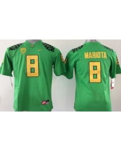 Ducks #8 Marcus Mariota Green Stitched Youth NCAA Jersey