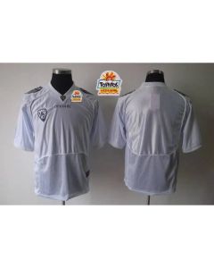 Ducks Blank White Tostitos Fiesta Bowl Stitched NCAA Jersey