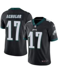 Eagles #17 Nelson Agholor Black Youth Stitched NFL Limited Rush Jersey