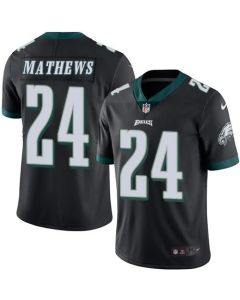 Eagles #24 Ryan Mathews Black Youth Stitched NFL Limited Rush Jersey