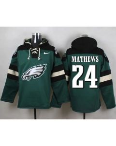 Eagles #24 Ryan Mathews Midnight Green Player Pullover NFL Hoodie