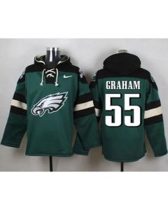 Eagles #55 Brandon Graham Midnight Green Player Pullover NFL Hoodie