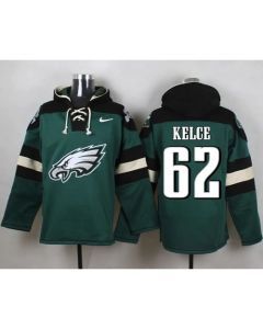Eagles #62 Jason Kelce Midnight Green Player Pullover NFL Hoodie