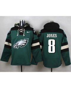 Eagles #8 Donnie Jones Midnight Green Player Pullover NFL Hoodie