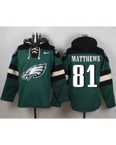 Eagles #81 Jordan Matthews Midnight Green Player Pullover NFL Hoodie